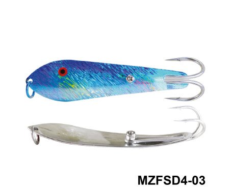 AQUA MARINE - Fishing Spoon with Double Hooks - (Size: 4)